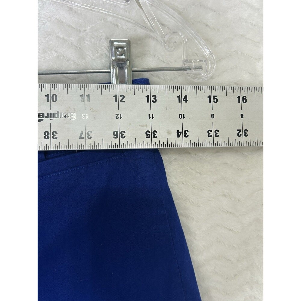 Maeve Pants Womens 27 Blue Linen Cropped Wide Leg Zip Pockets Relaxed Fit Ettie‎ - Picture 8 of 10
